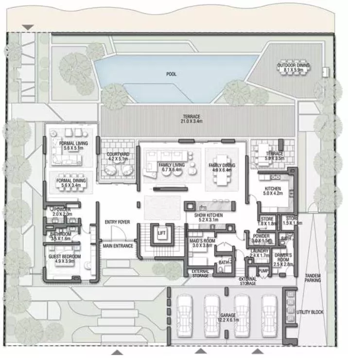 7+ Bedrooms