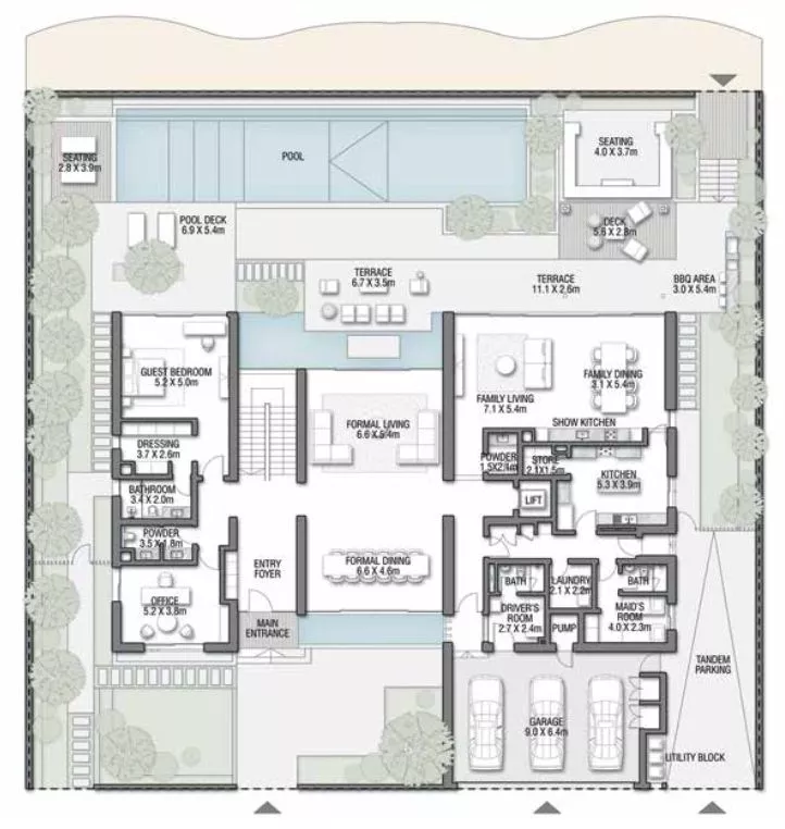 7+ Bedrooms