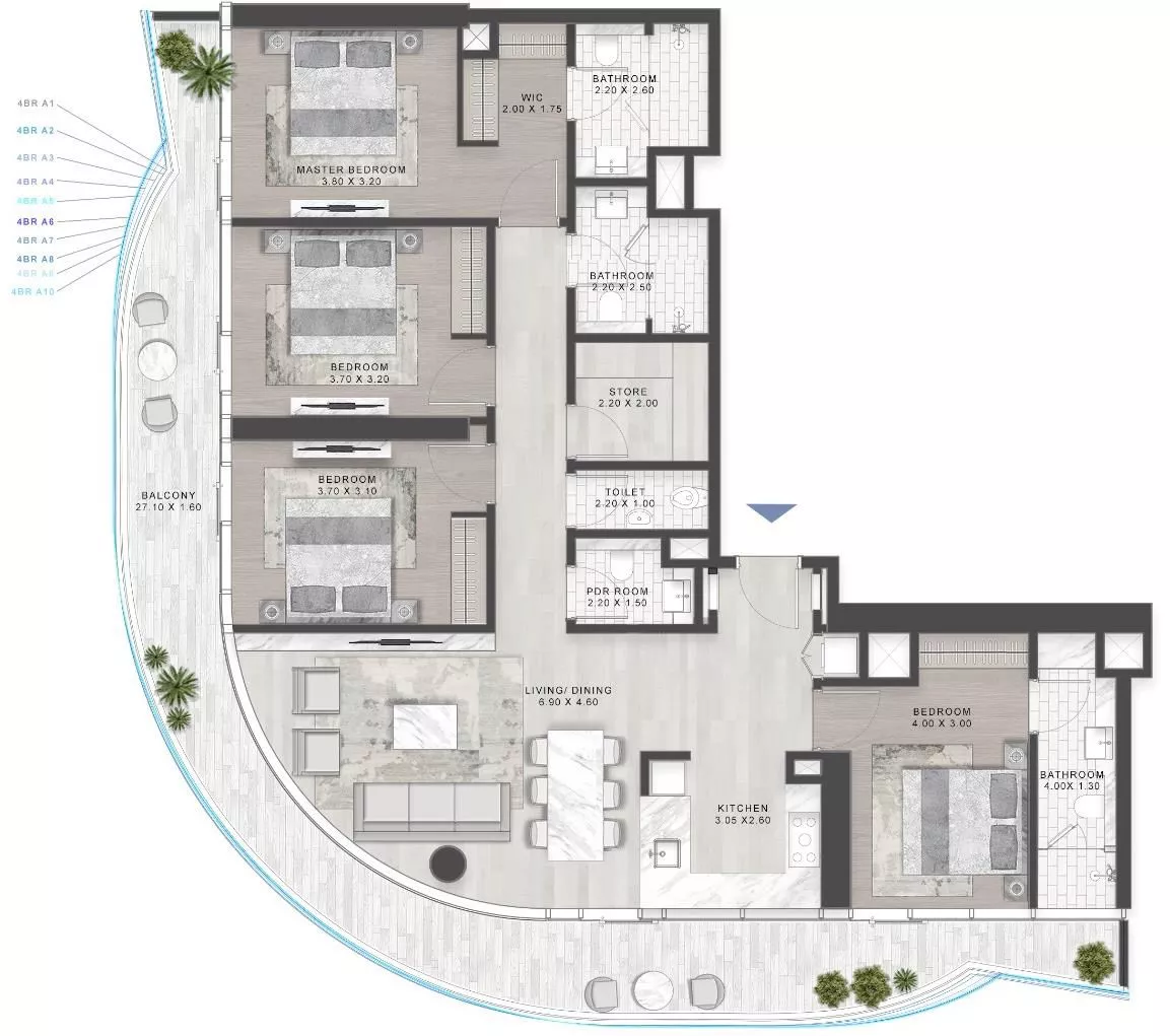 4 Bedrooms