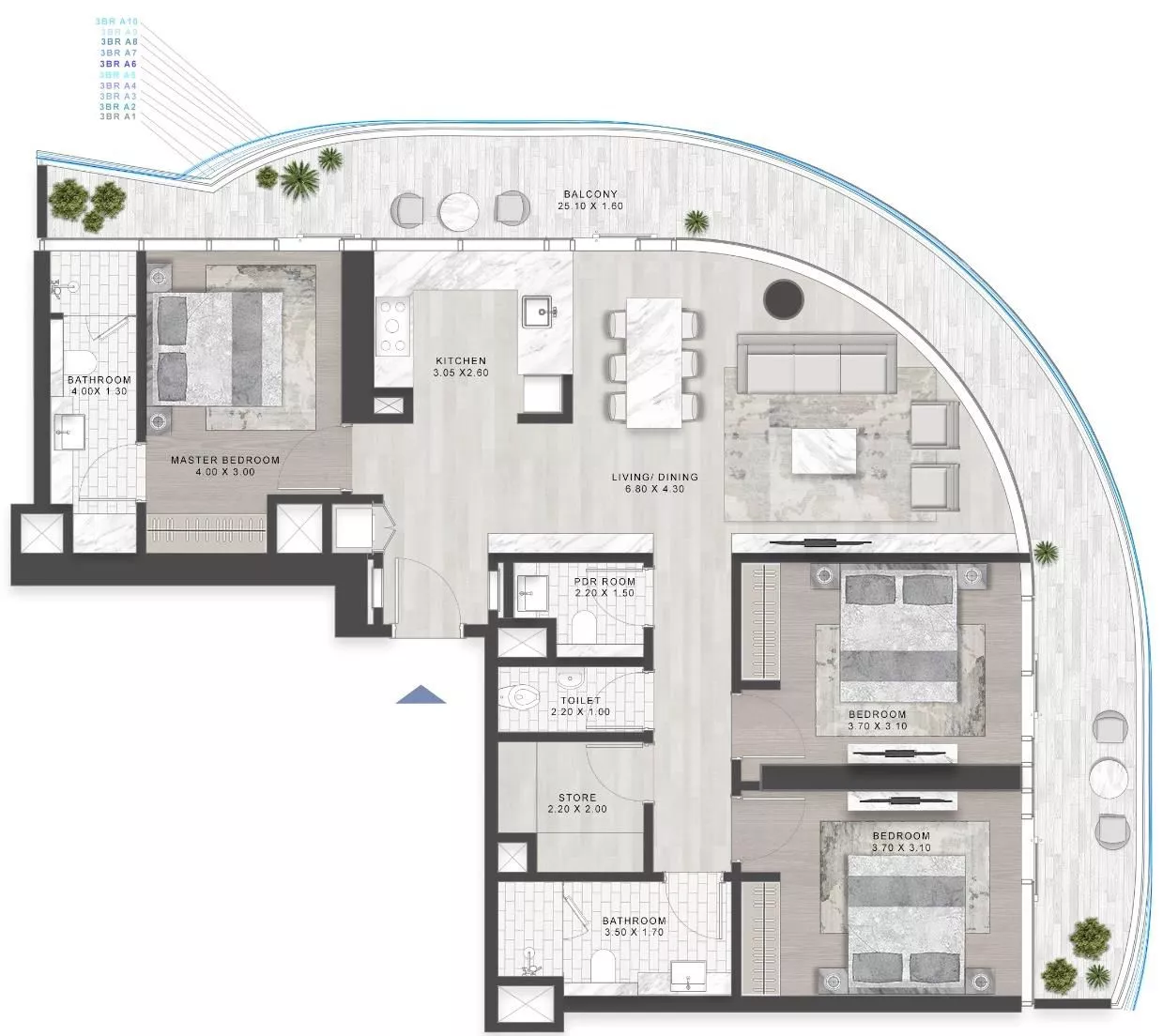 3 Bedrooms