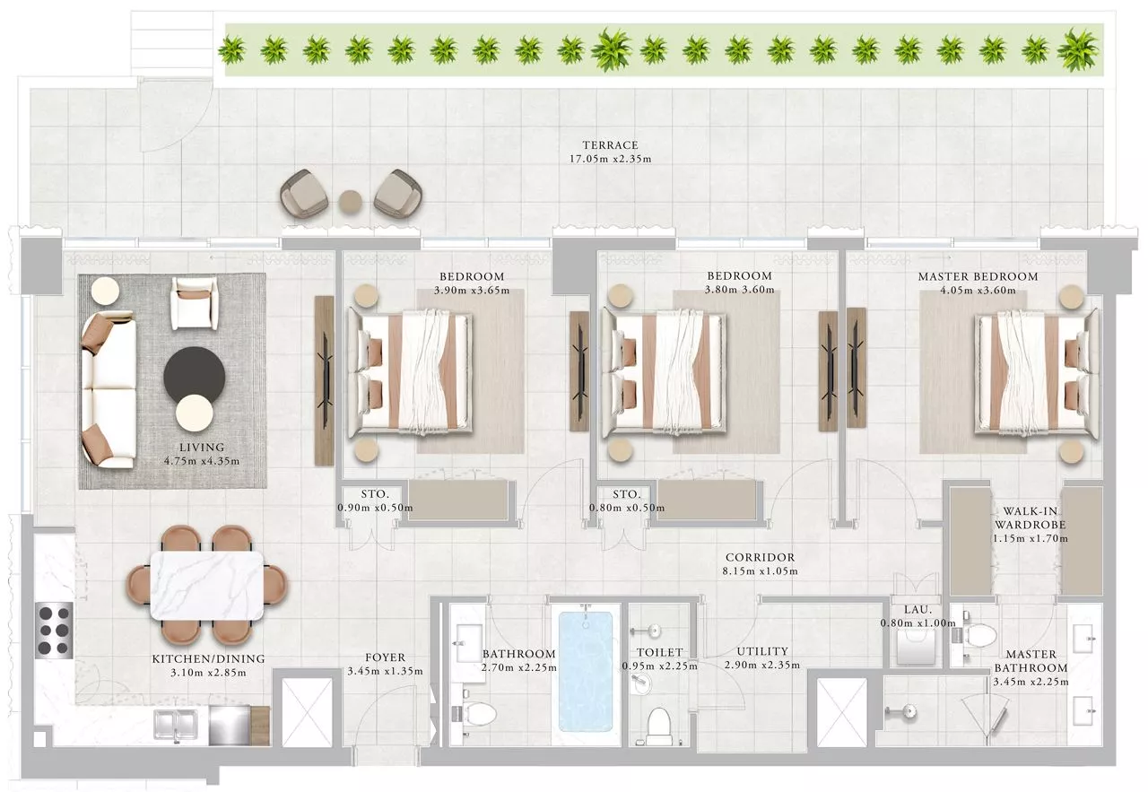 3 Bedrooms