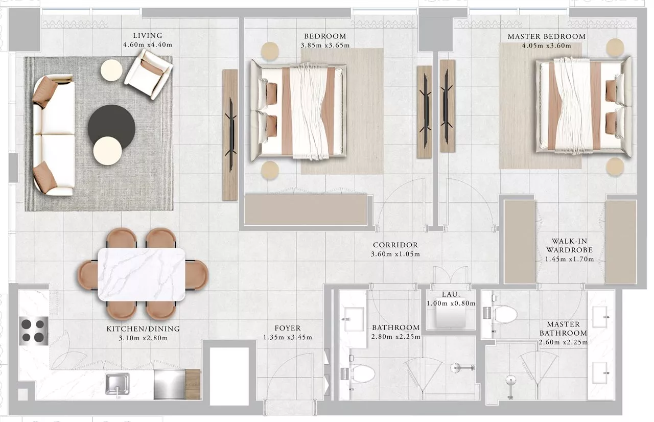 2 Bedrooms
