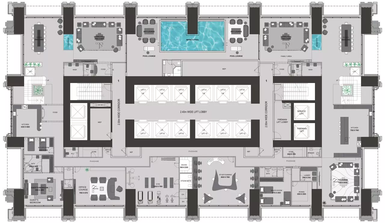 7+ Bedrooms