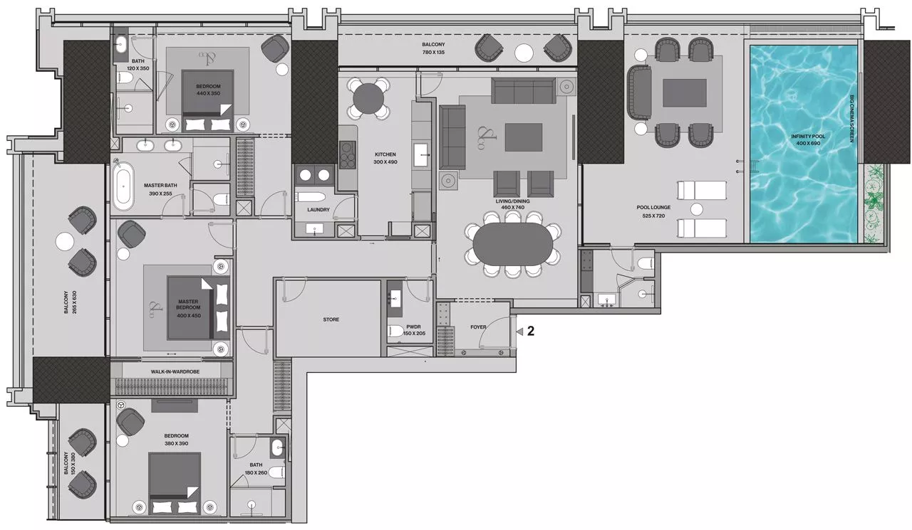 3 Bedrooms