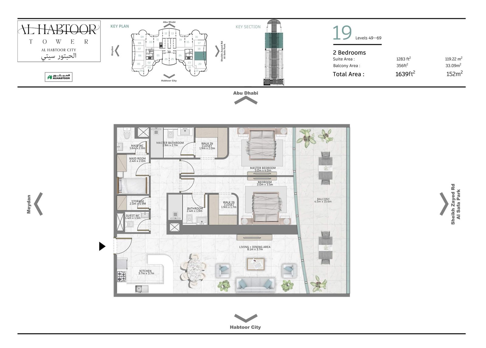 2 Bedrooms