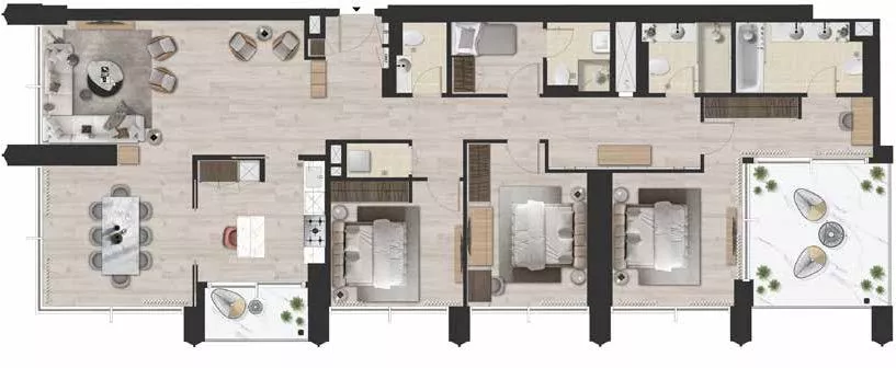 3 Bedrooms