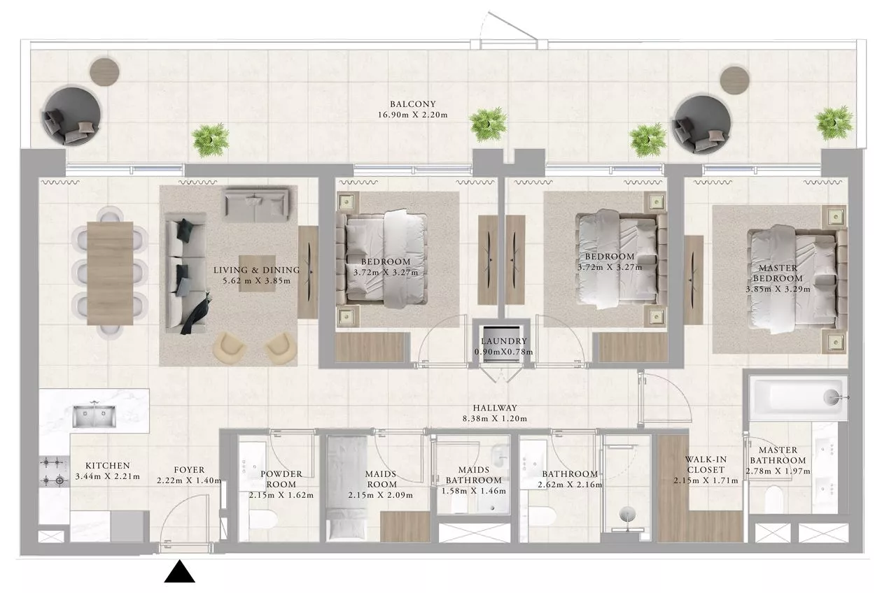 3 Bedrooms