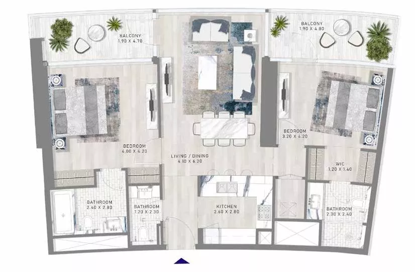 2 Bedrooms