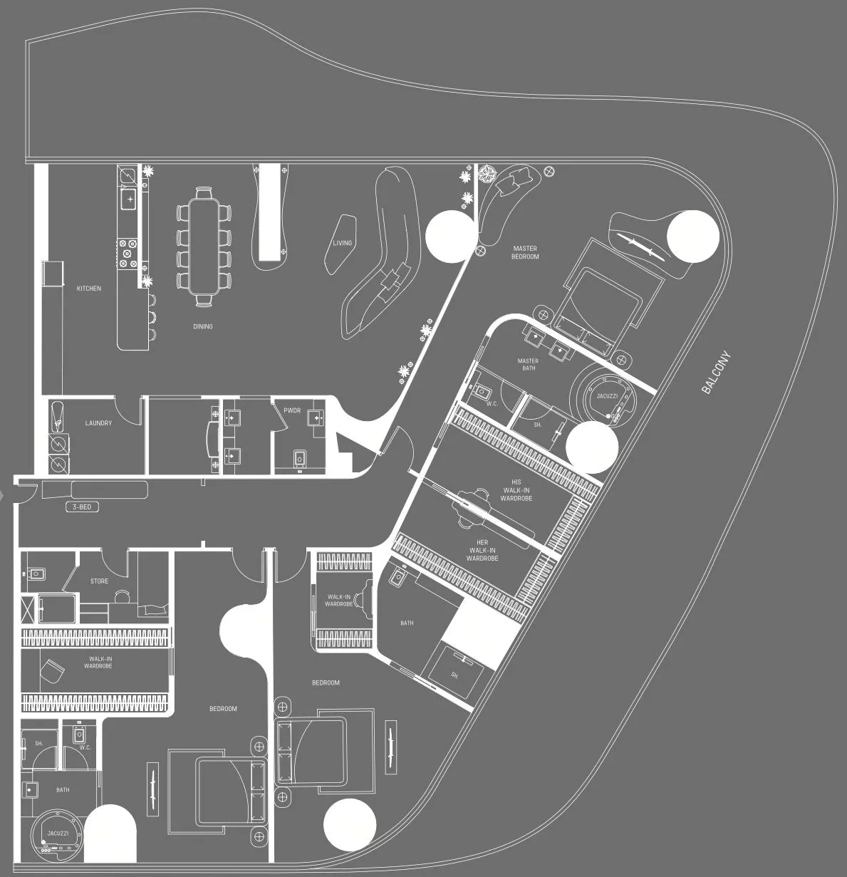 3 Bedrooms