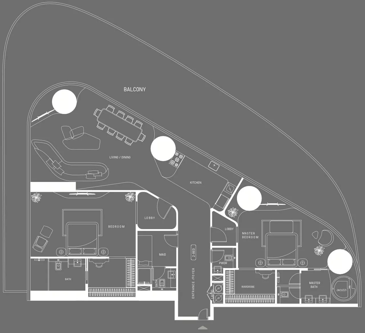 2 Bedrooms