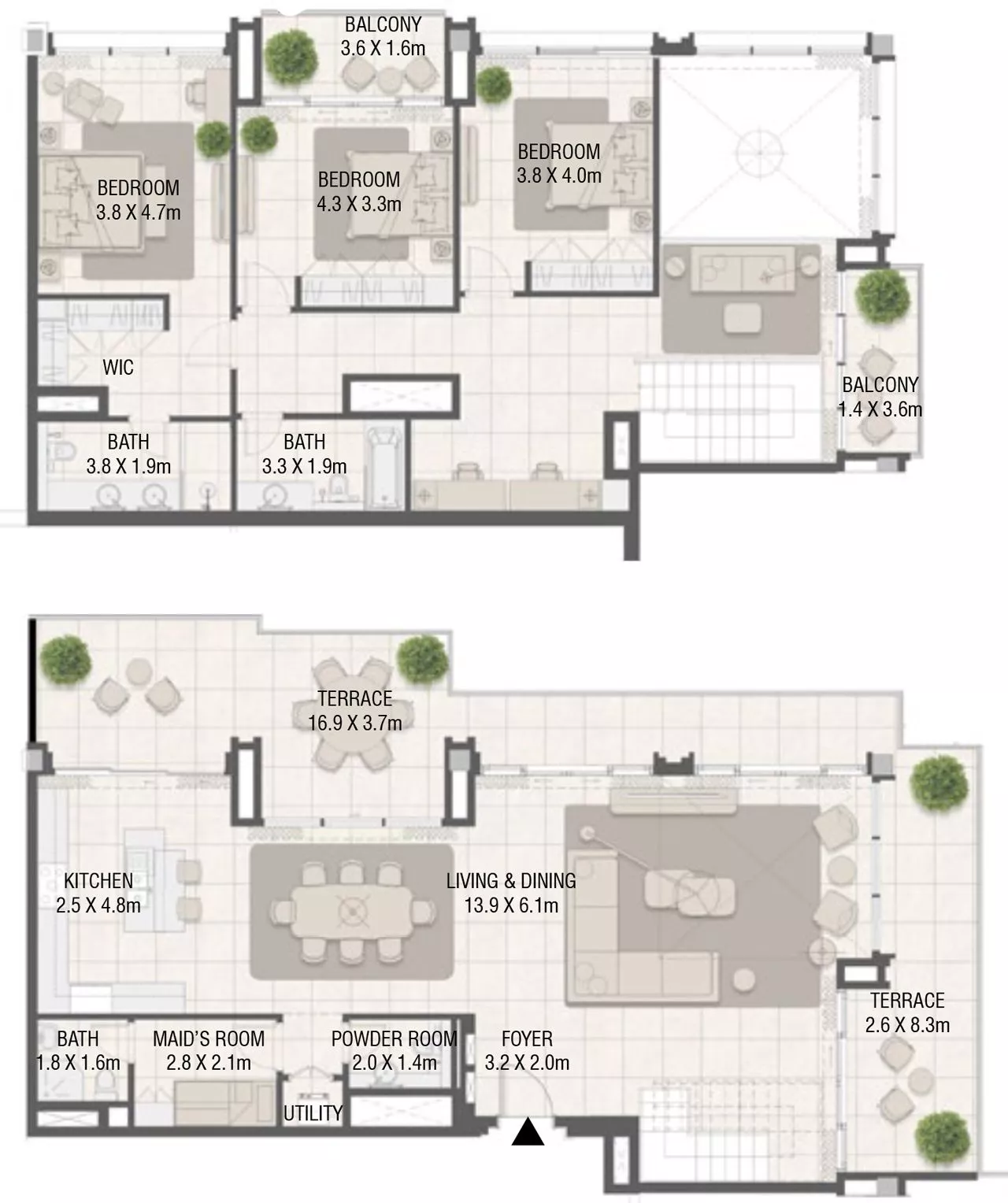 3 Bedrooms