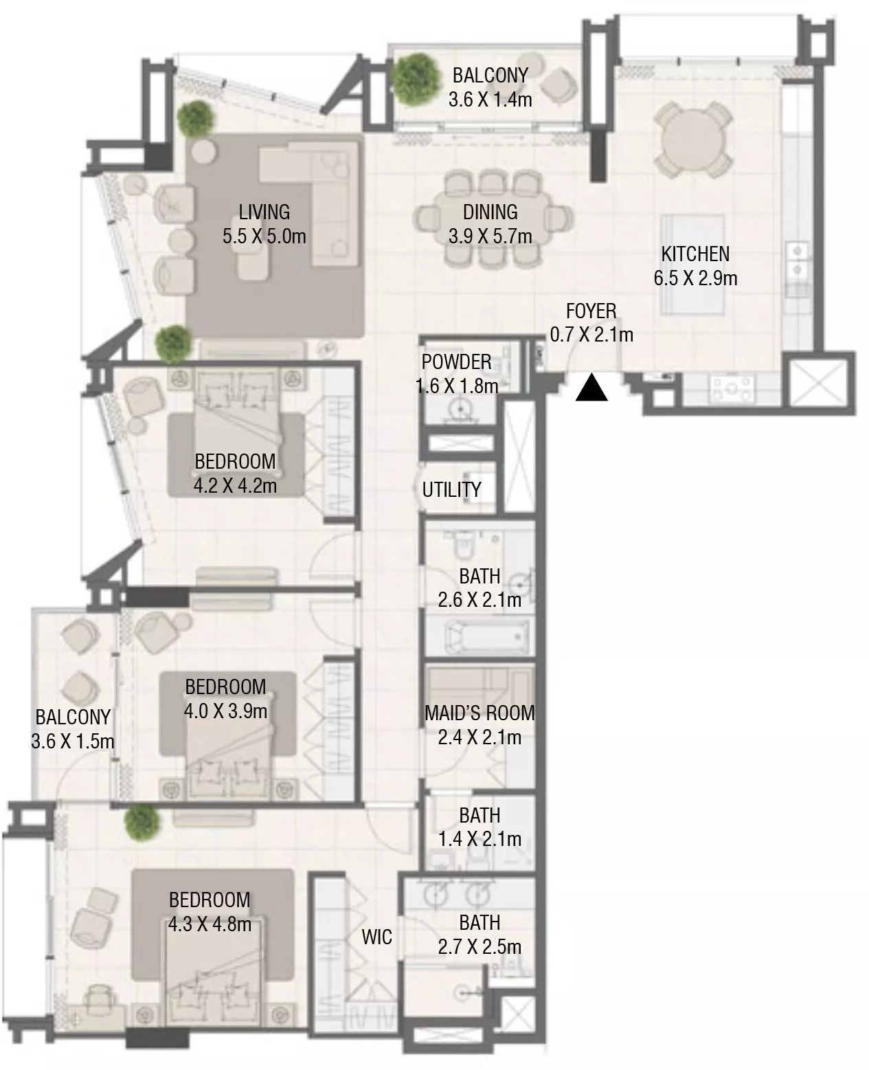 3 Bedrooms