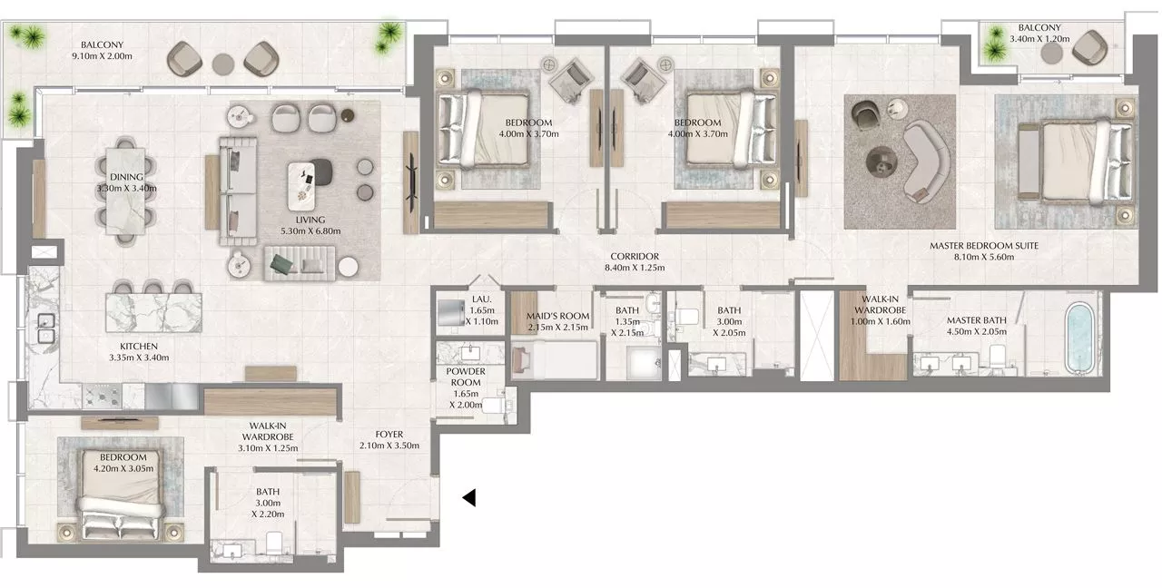 4 Bedrooms