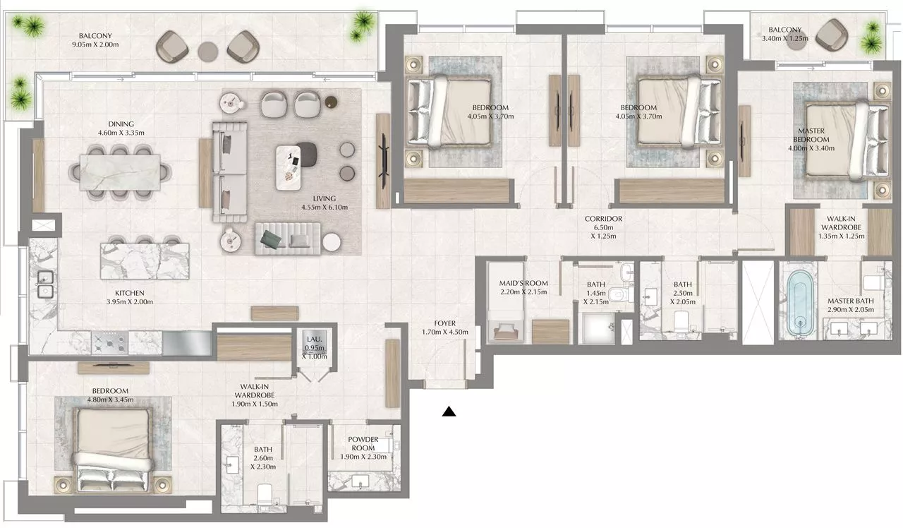 4 Bedrooms