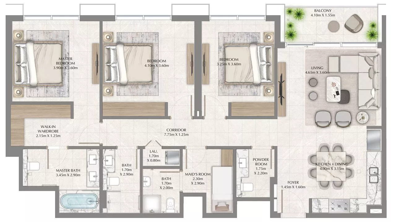 3 Bedrooms