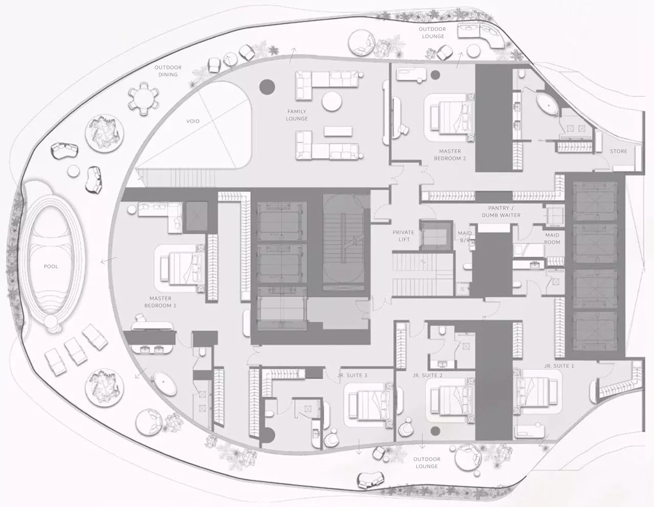7+ Bedrooms