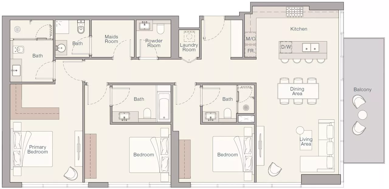 3 Bedrooms