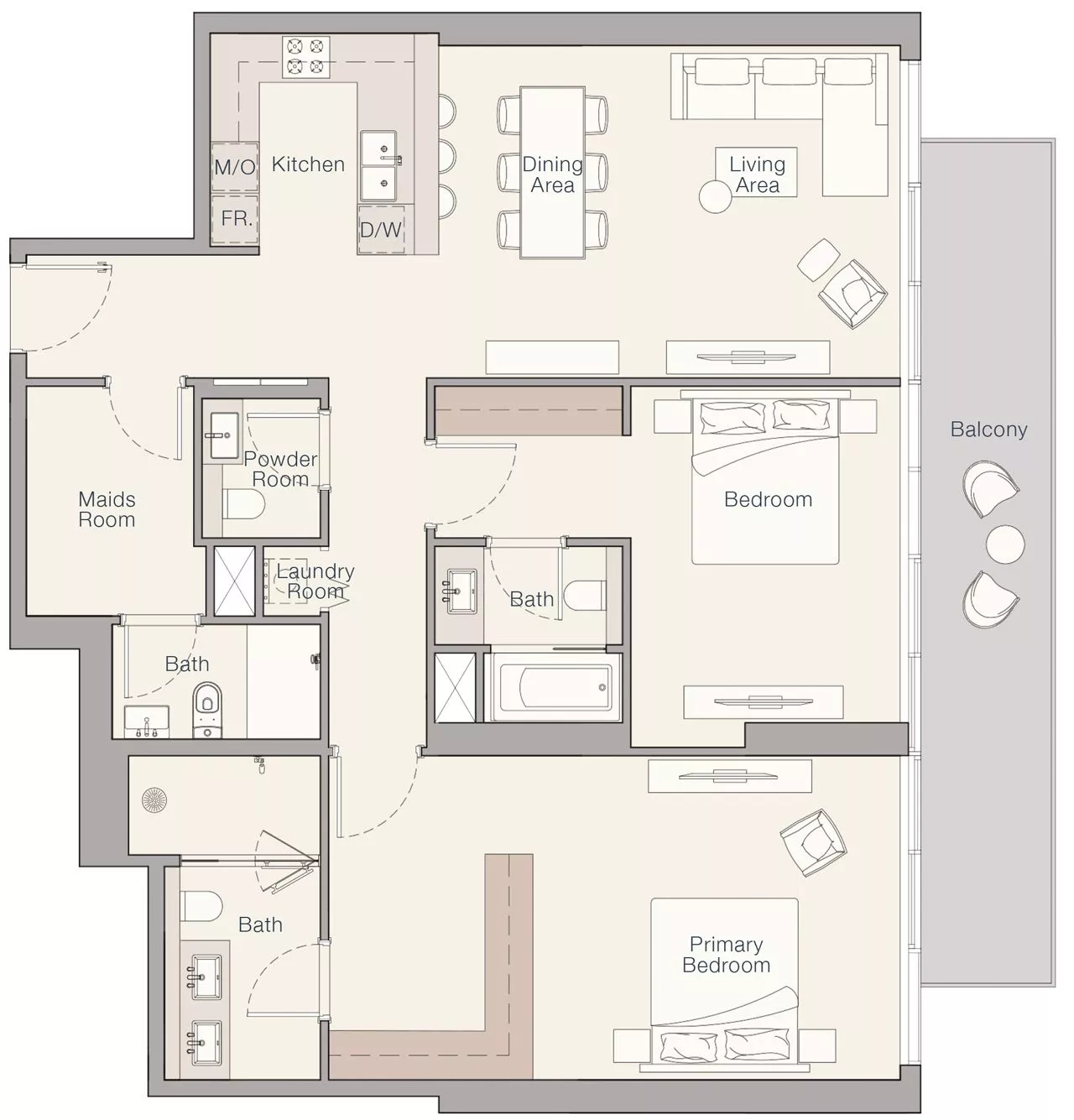 2 Bedrooms