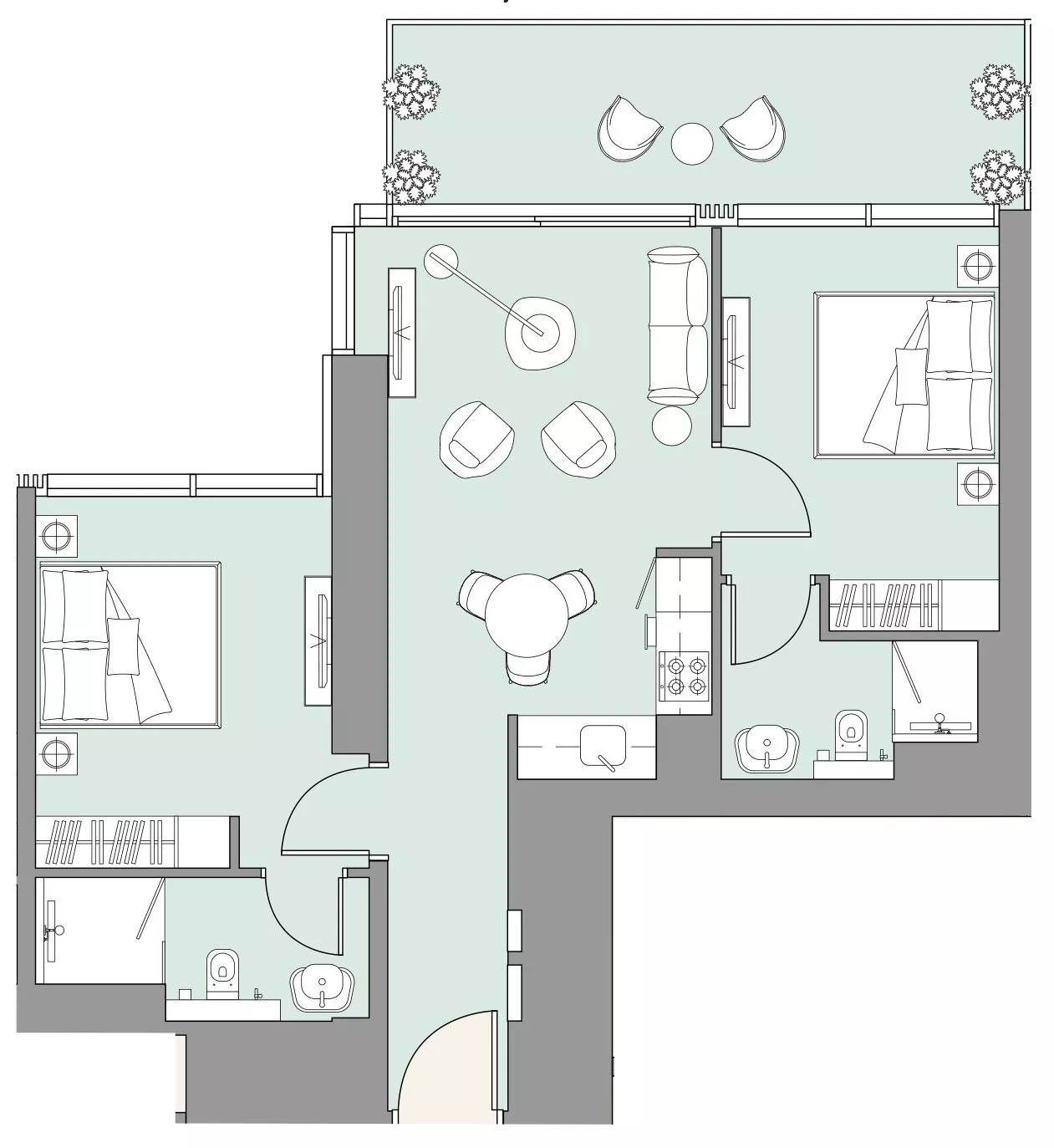 2 Bedrooms