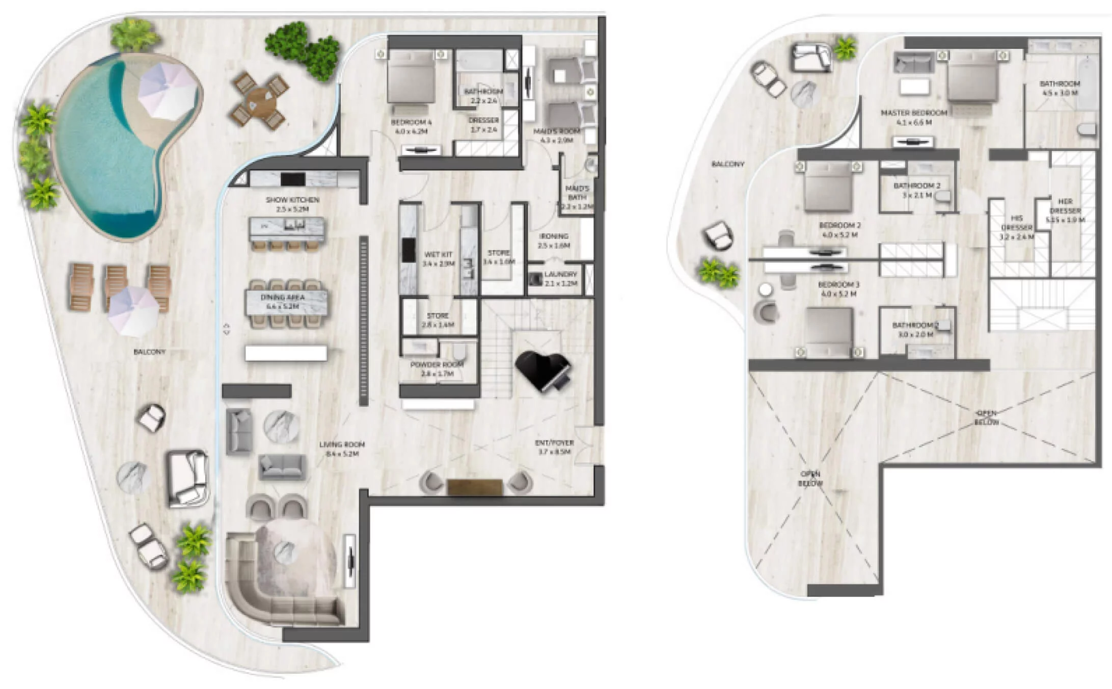 4 Bedrooms