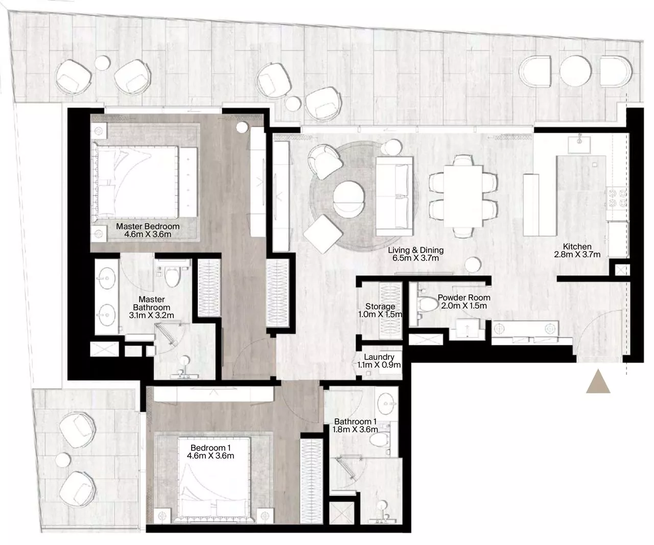 2 Bedrooms