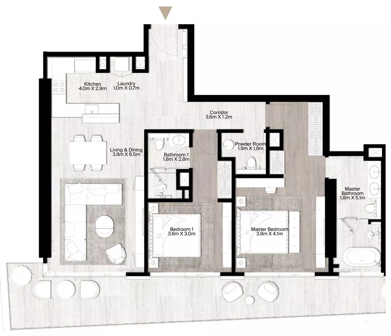 2 Bedrooms
