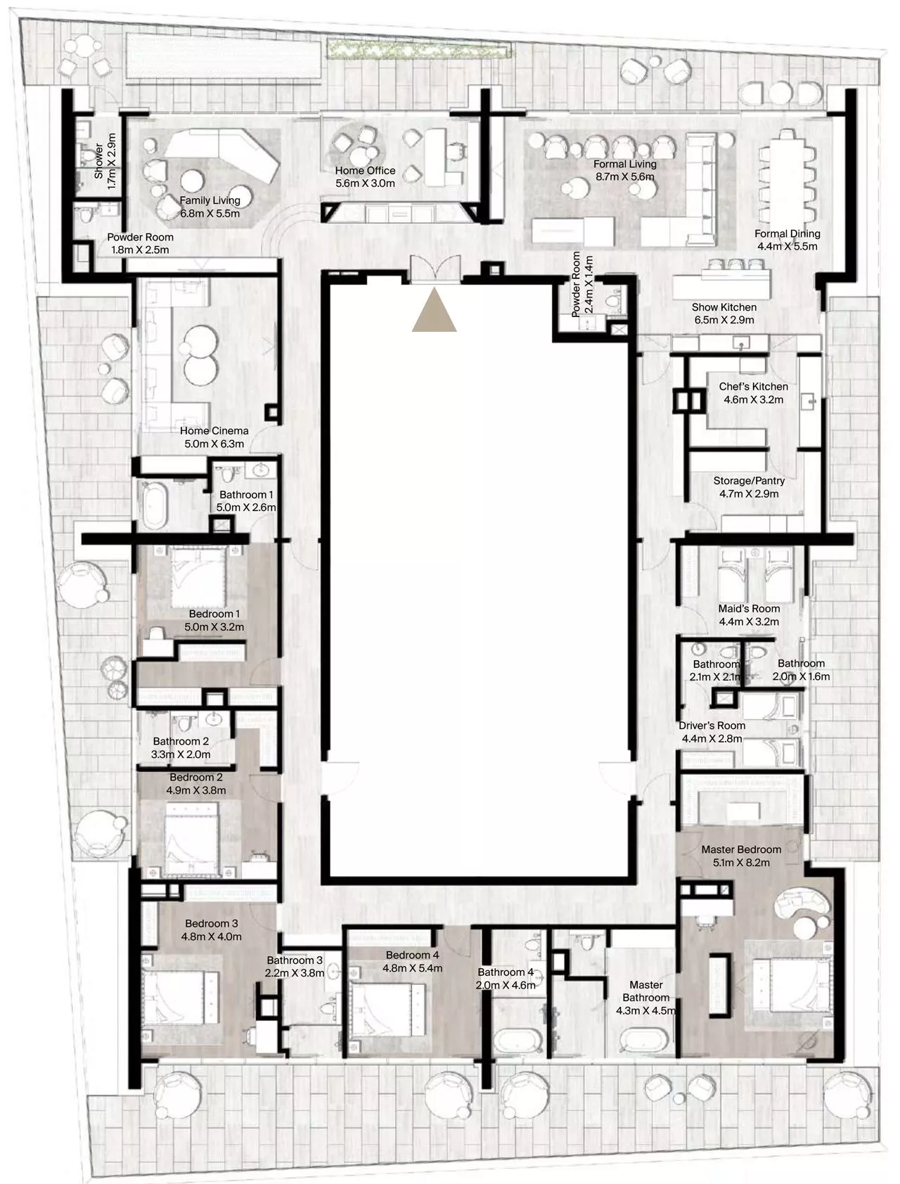 5 Bedrooms