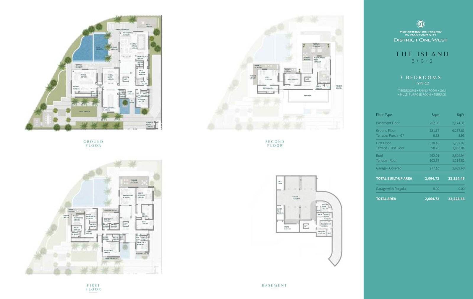 7+ Bedrooms