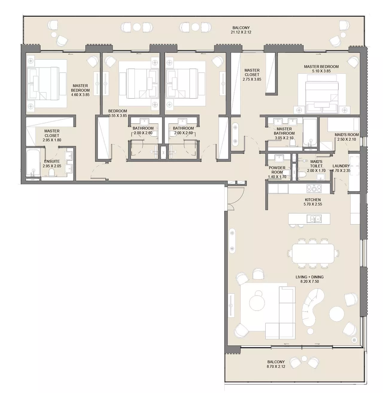 4 Bedrooms