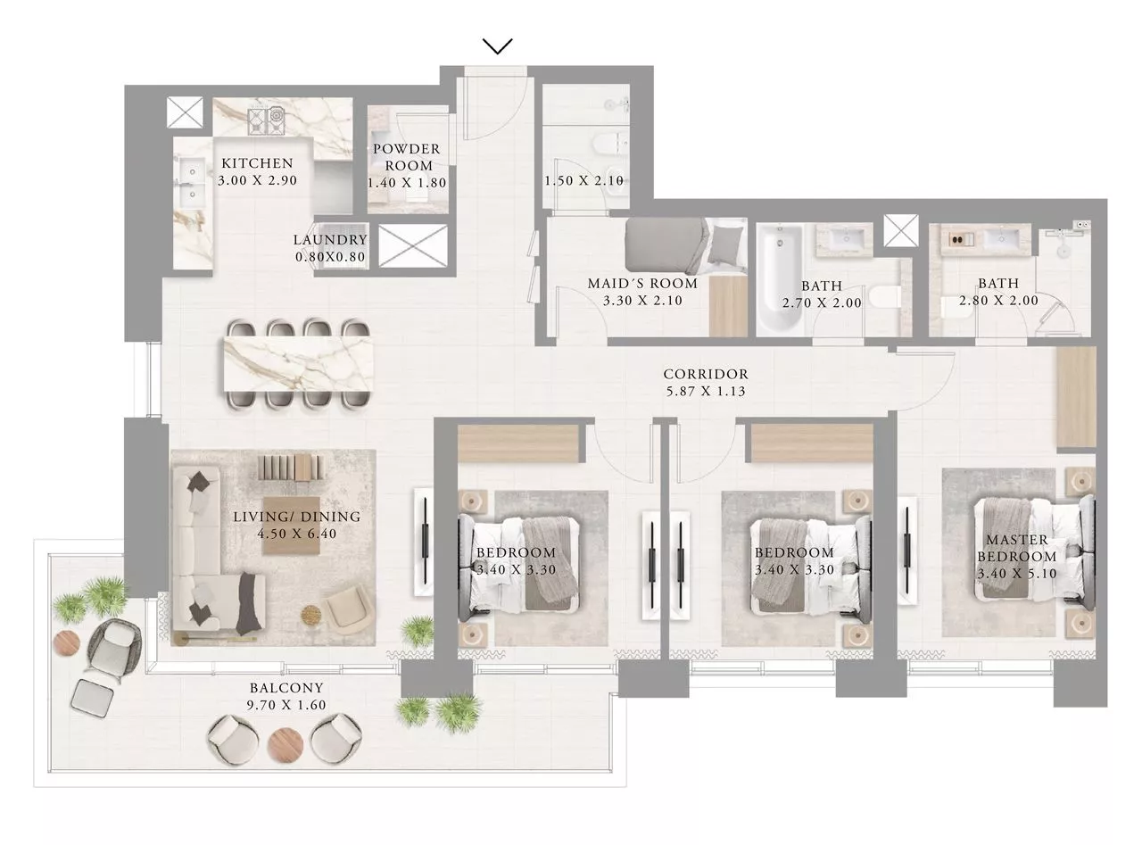 3 Bedrooms