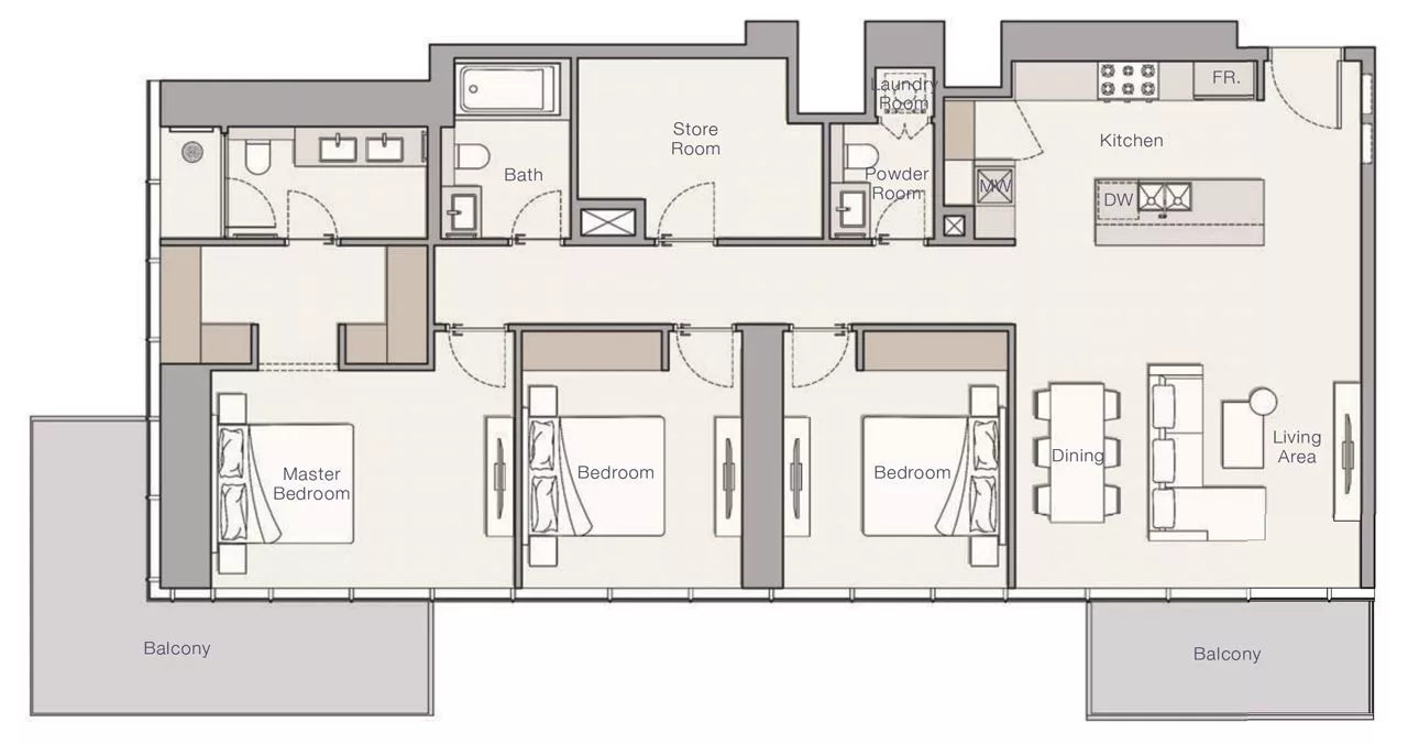 3 Bedrooms