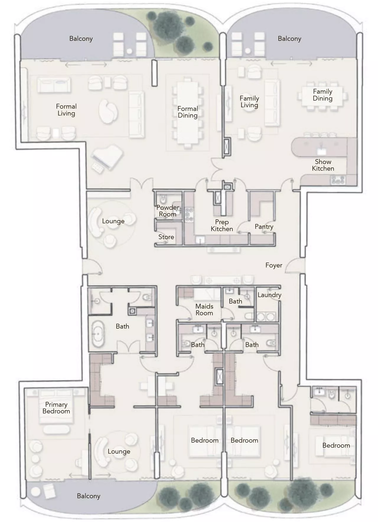 4 Bedrooms