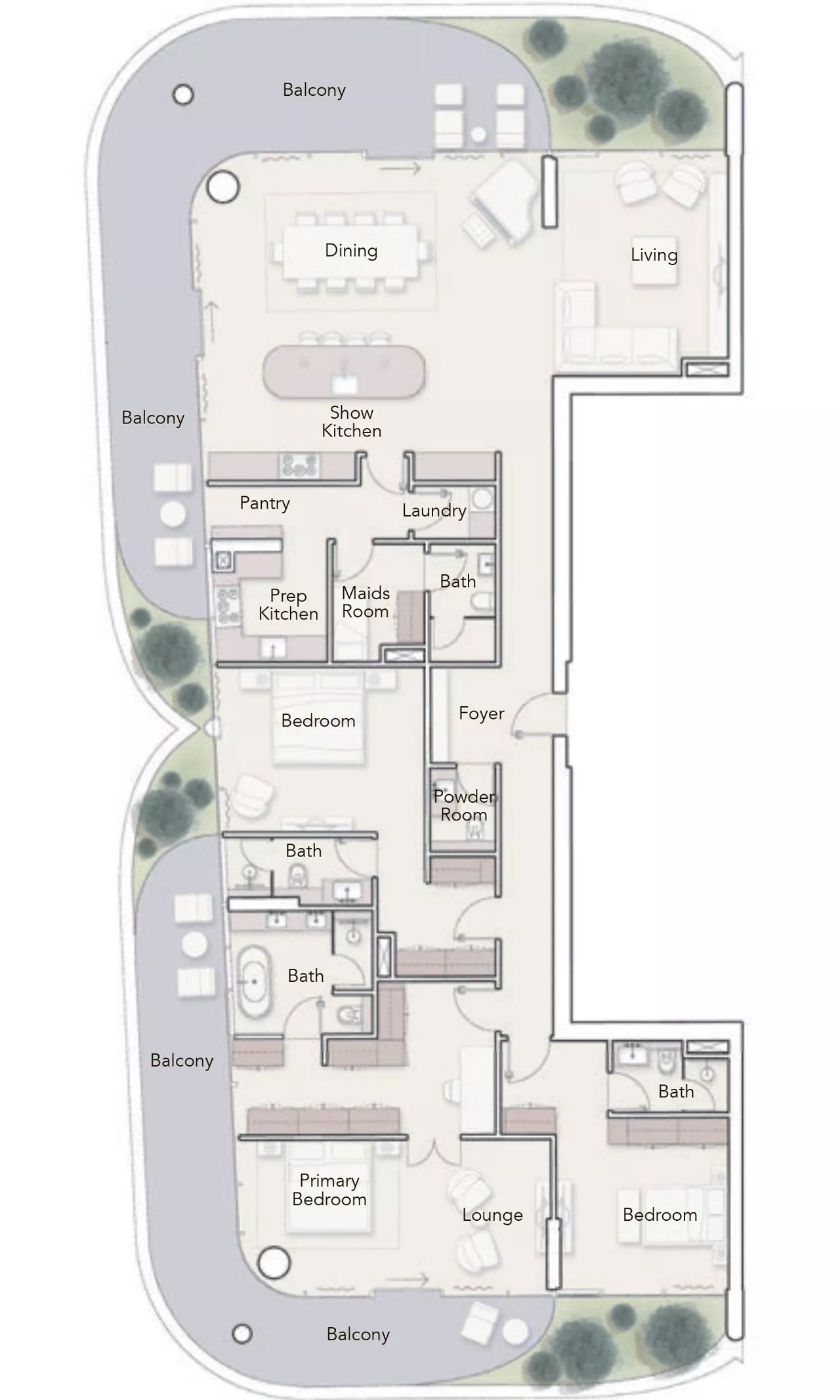 3 Bedrooms
