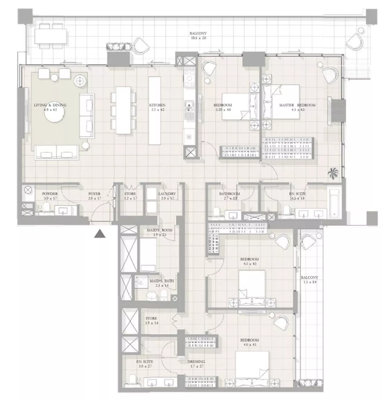 4 Bedrooms