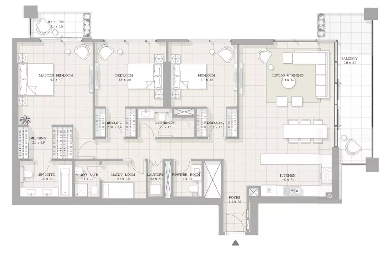 3 Bedrooms