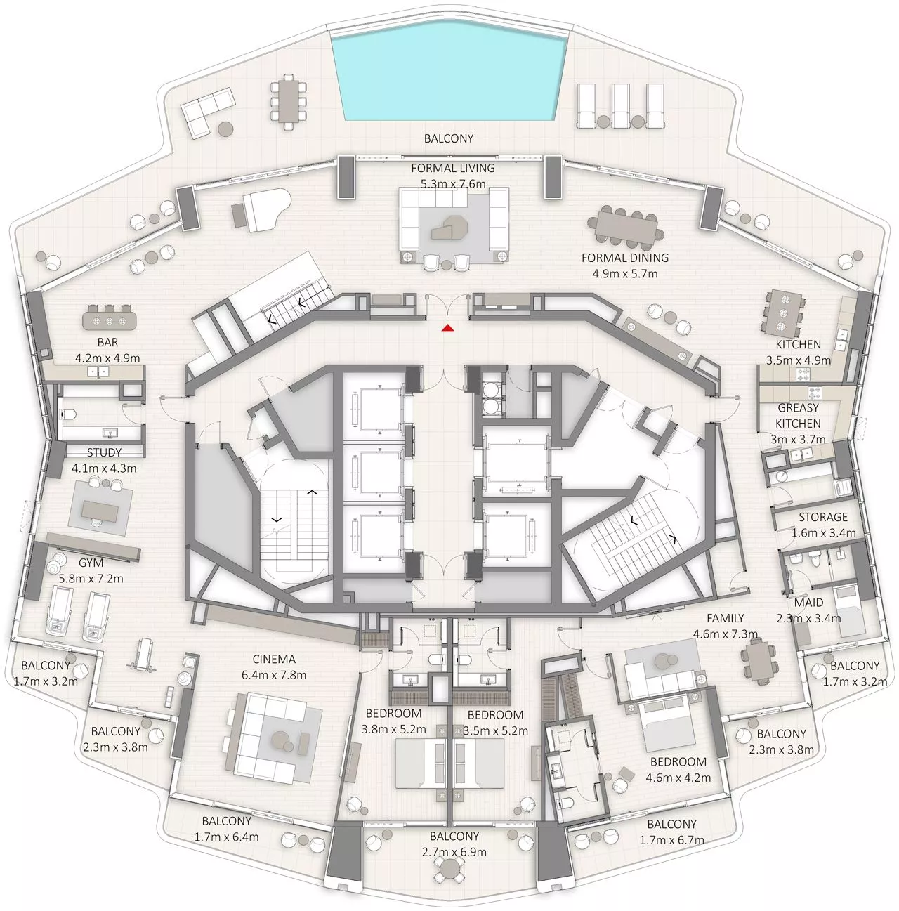 5 Bedrooms