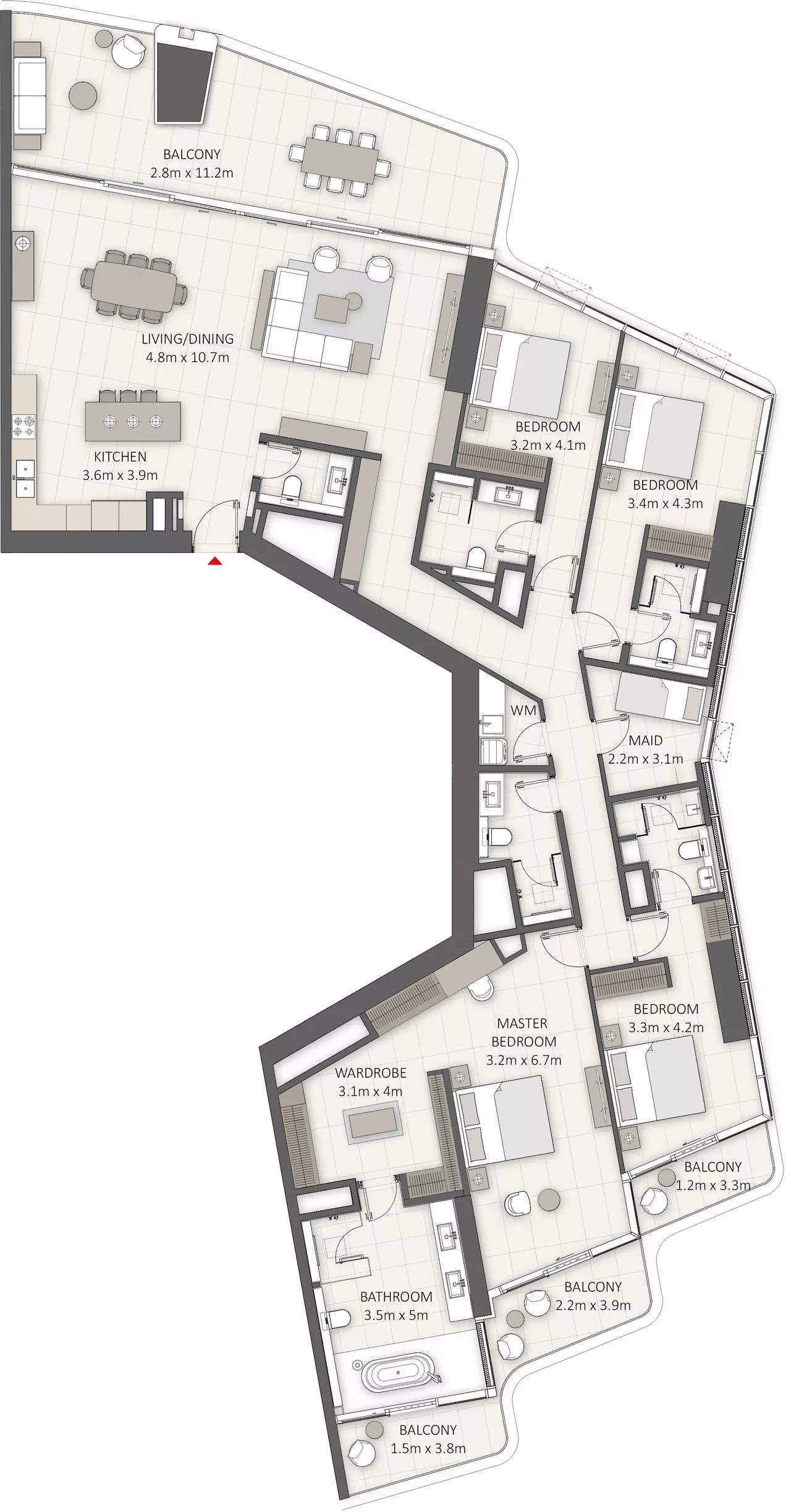4 Bedrooms