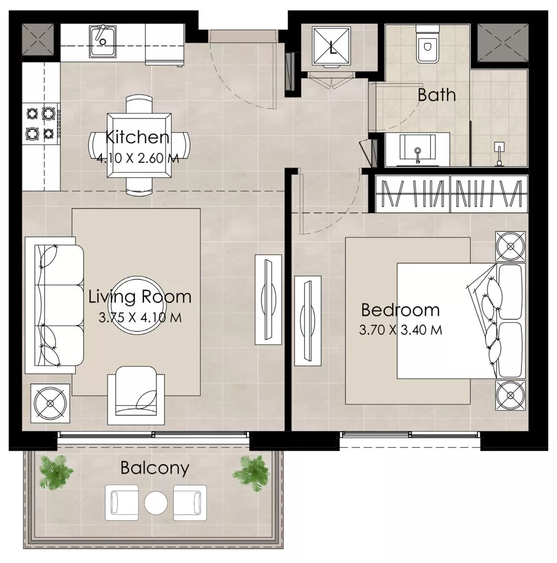 1 Bedroom