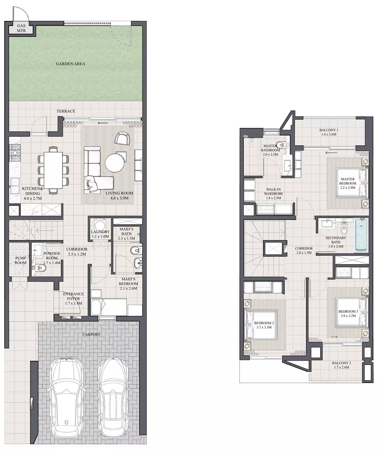 3 Bedrooms