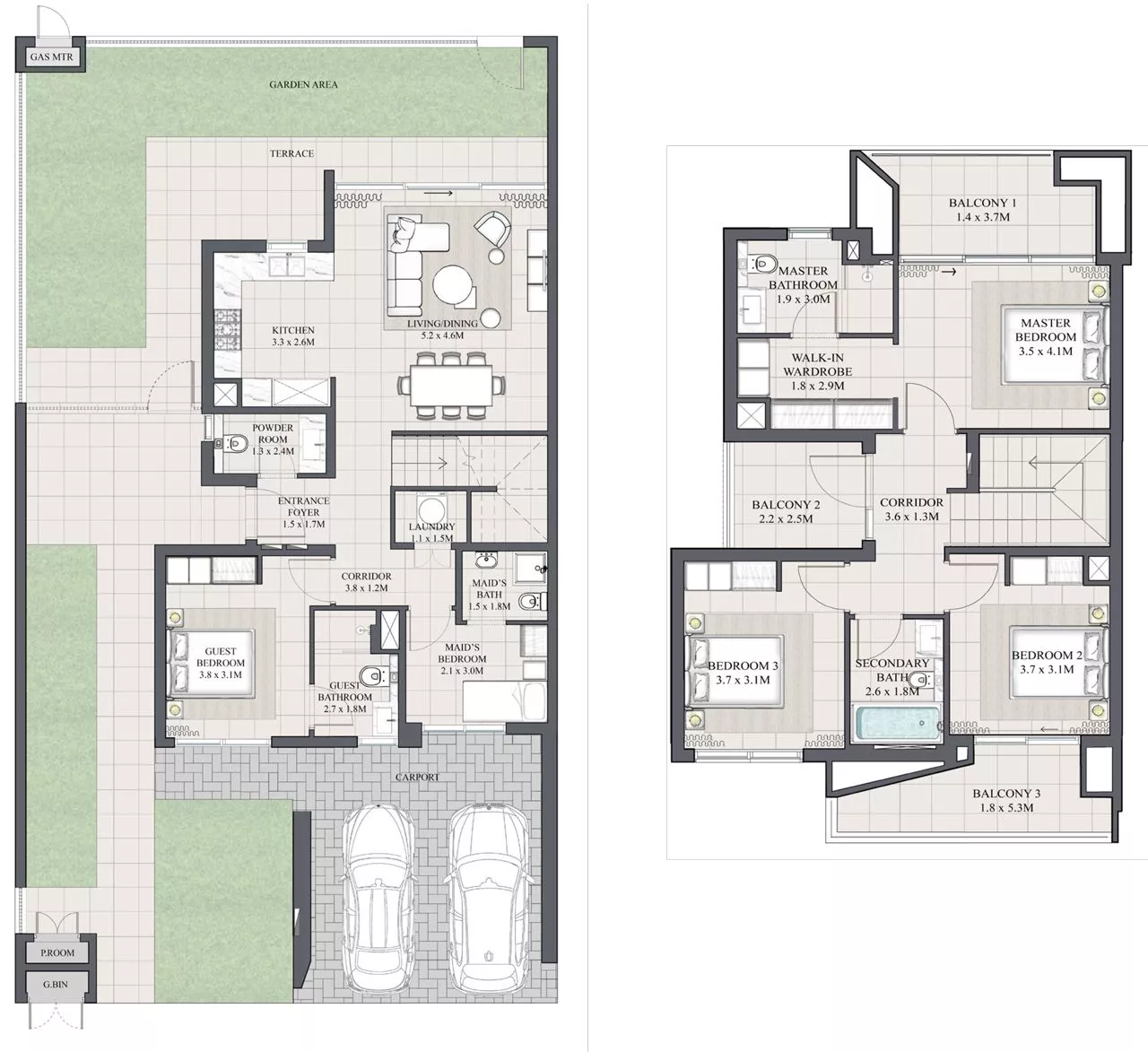 4 Bedrooms