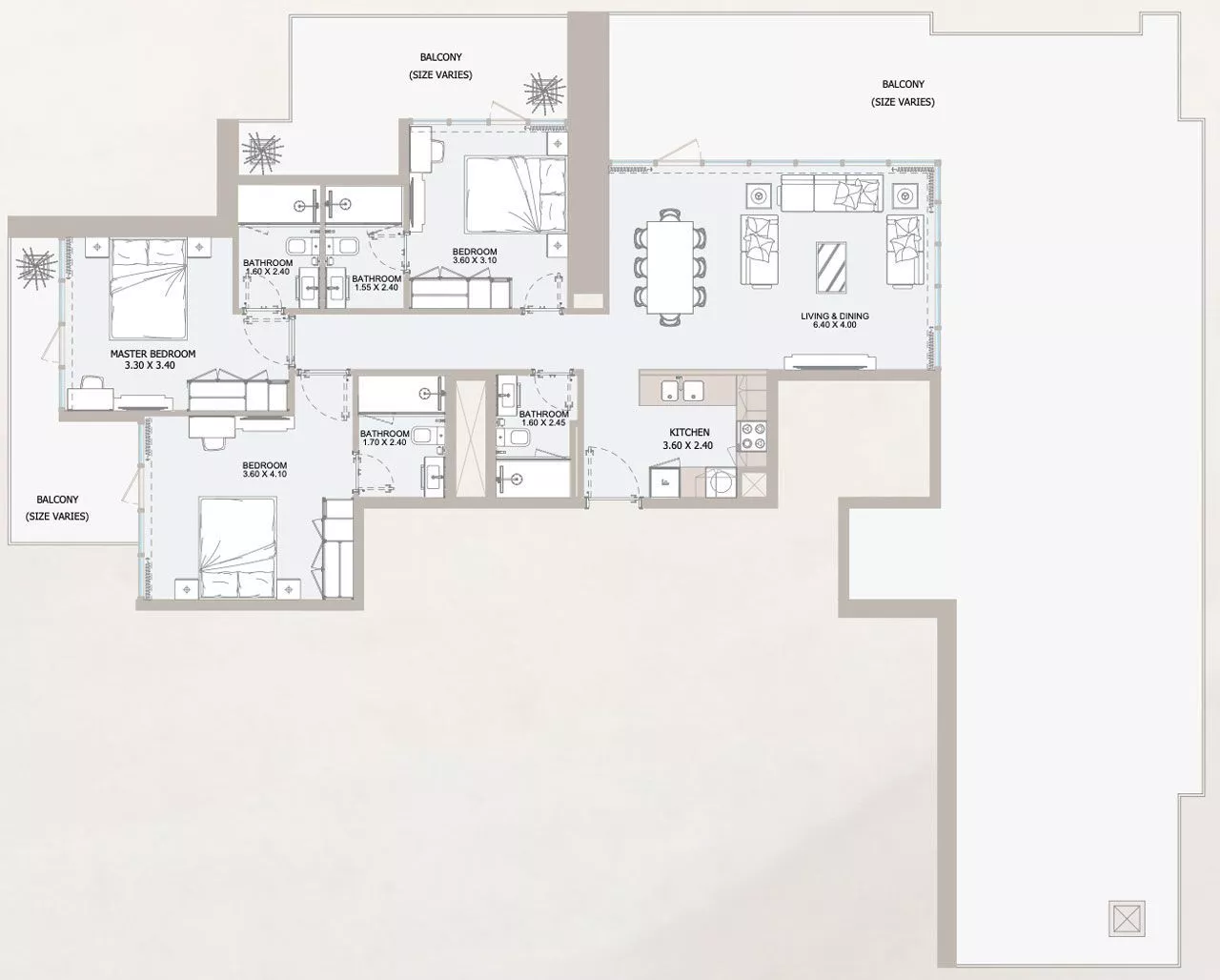 3 Bedrooms