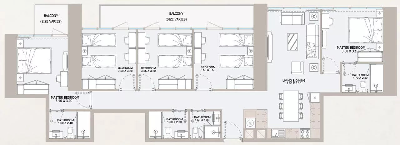 5 Bedrooms