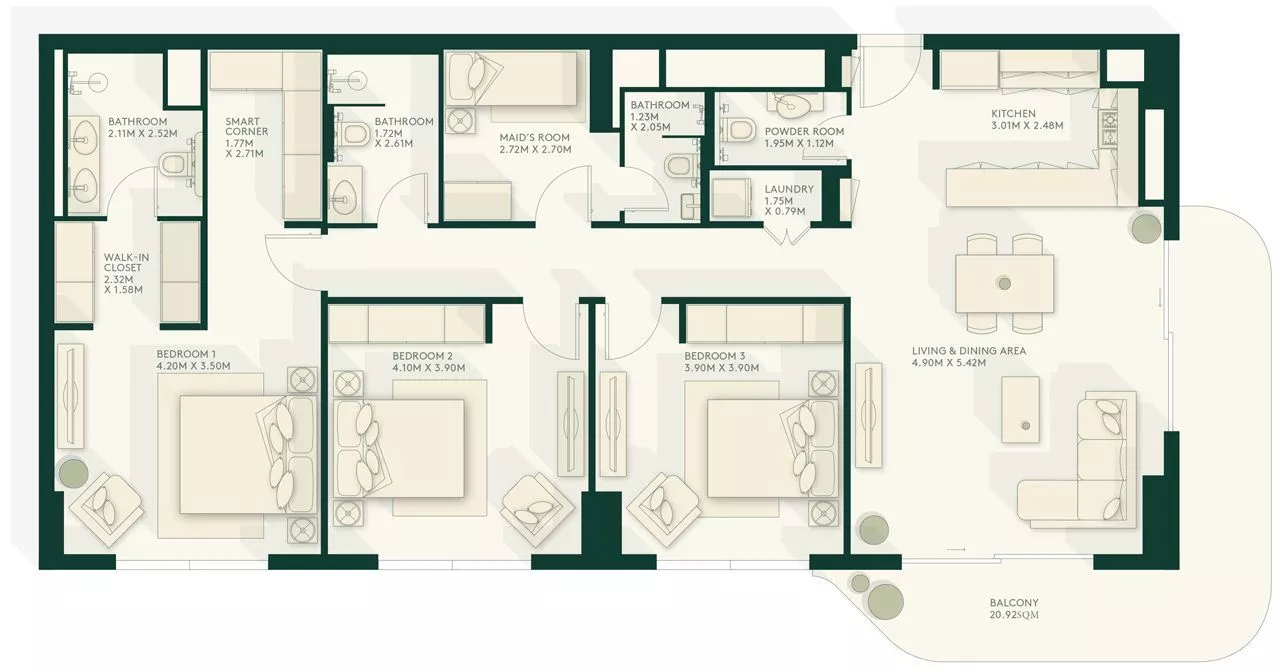 3 Bedrooms