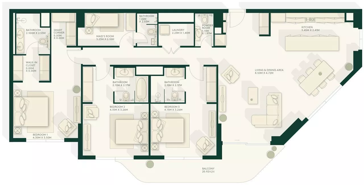 3 Bedrooms