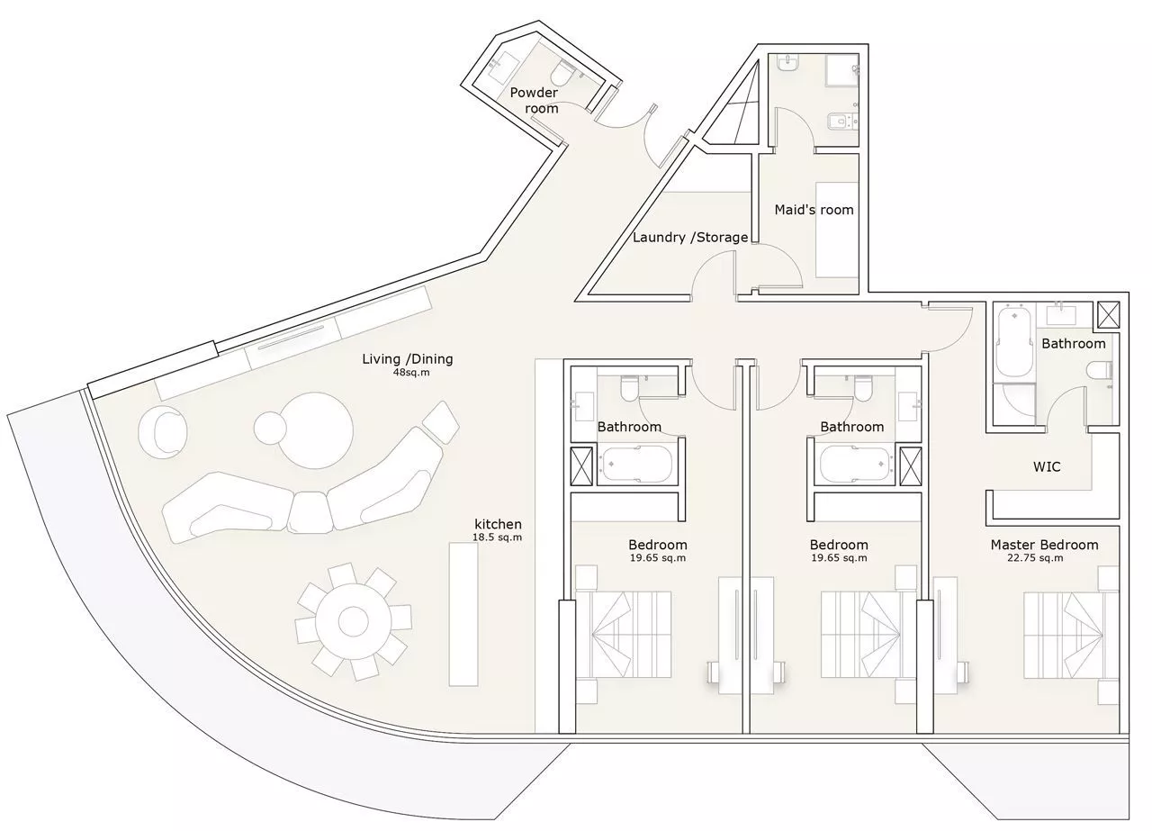 3 Bedrooms