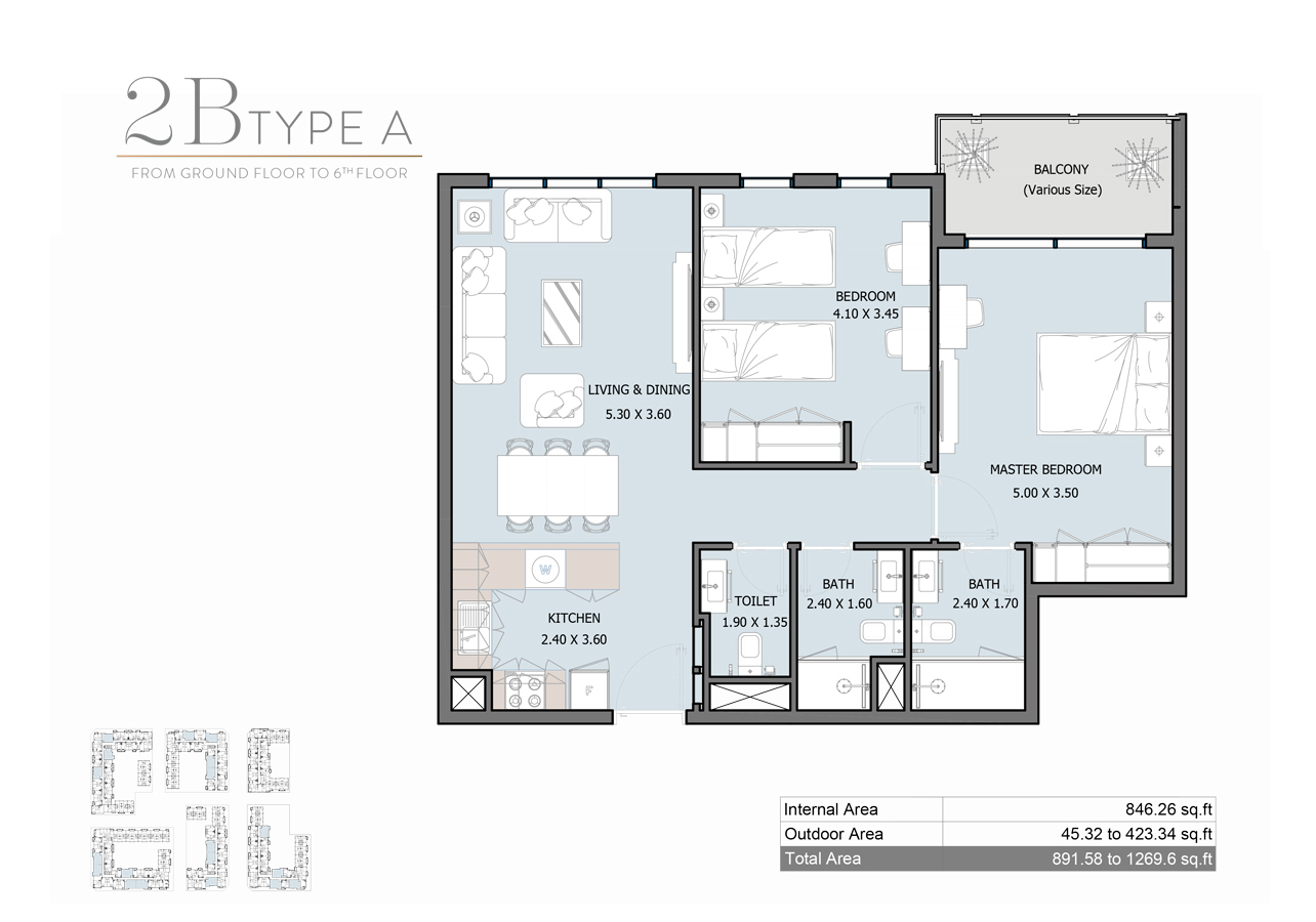 2 Bedrooms