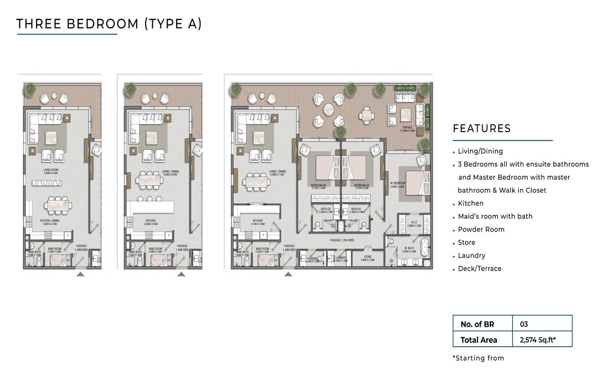 3 Bedrooms