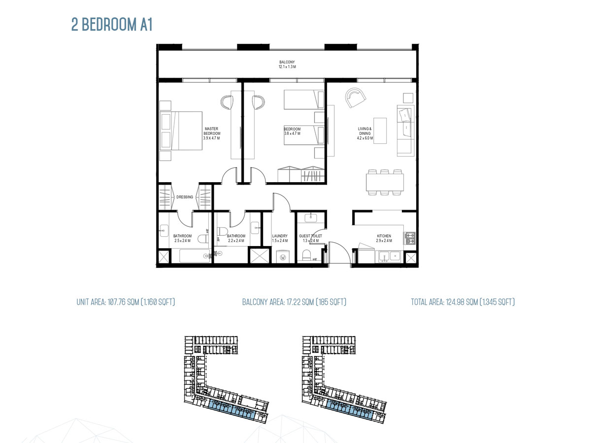 2 Bedrooms