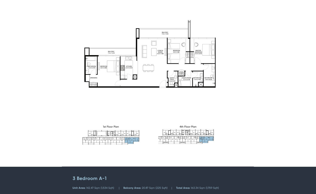 3 Bedrooms
