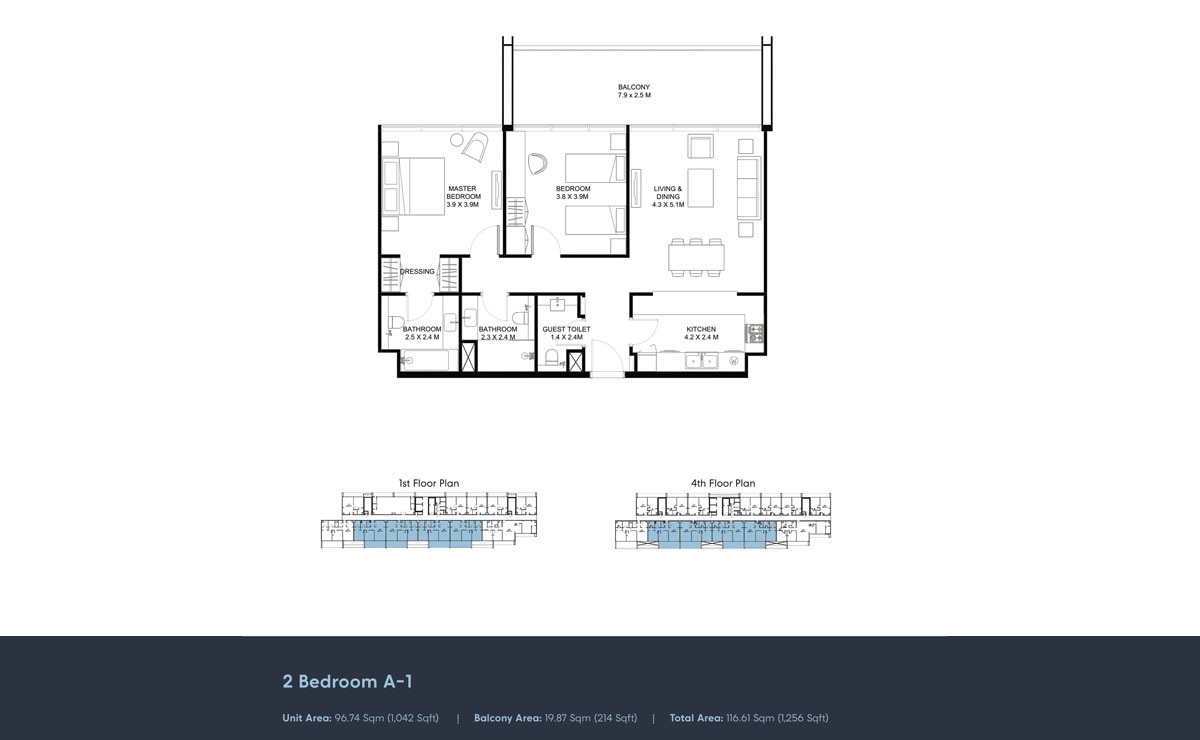 2 Bedrooms